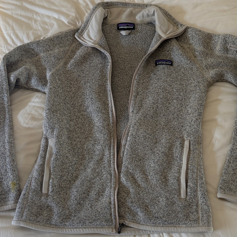 Patagonia Heather Gray Zip-Up Jacket